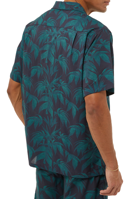 Byron Tropical Print Pyjama Shirt